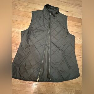 Old Navy Olive Green Quilted Vest